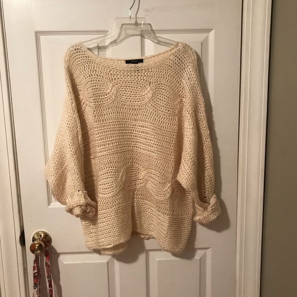 Forever 21 oatmeal knit sweater